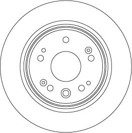 TRW DF8083 - Brake Disc autospares.lv