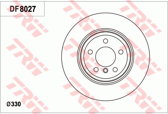 TRW DF8027 - Brake Disc autospares.lv