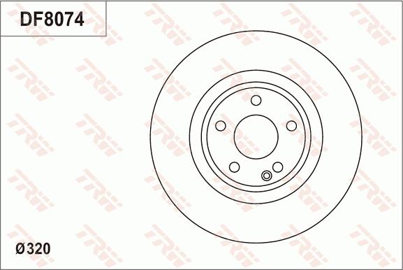 TRW DF8074S - Brake Disc autospares.lv