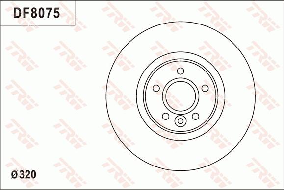 TRW DF8075S - Brake Disc autospares.lv