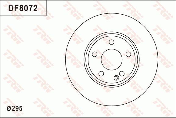 TRW DF8072S - Brake Disc autospares.lv