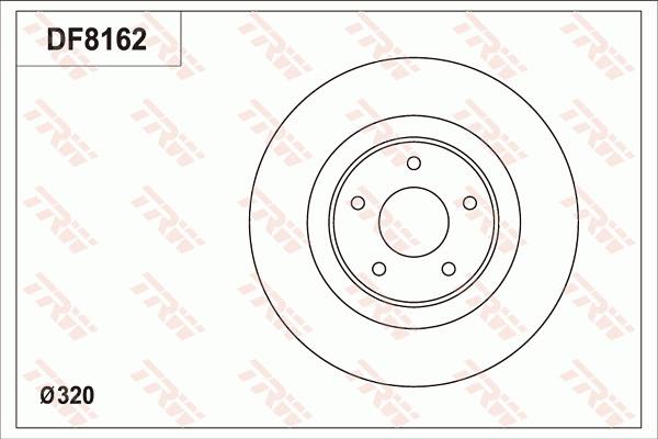 TRW DF8162 - Brake Disc autospares.lv