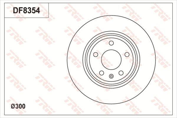 TRW DF8354S - Brake Disc autospares.lv