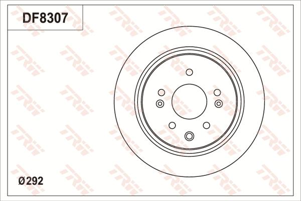 TRW DF8307S - Brake Disc autospares.lv