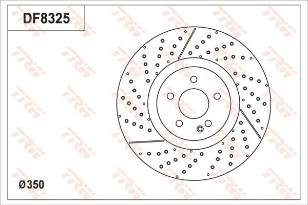 TRW DF8325S - Brake Disc autospares.lv