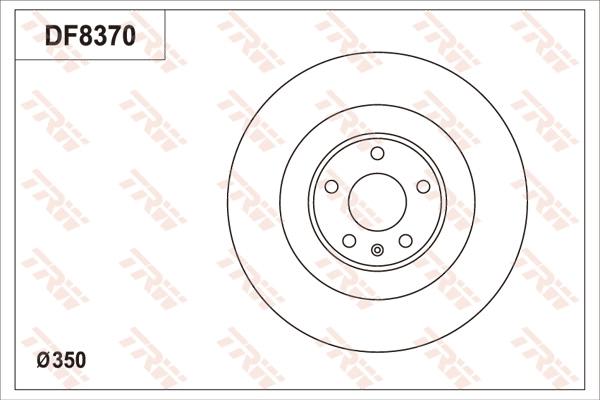 TRW DF8370S - Brake Disc autospares.lv