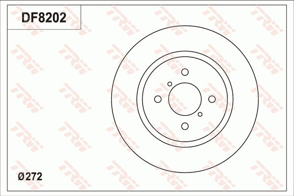 TRW DF8202 - Brake Disc autospares.lv