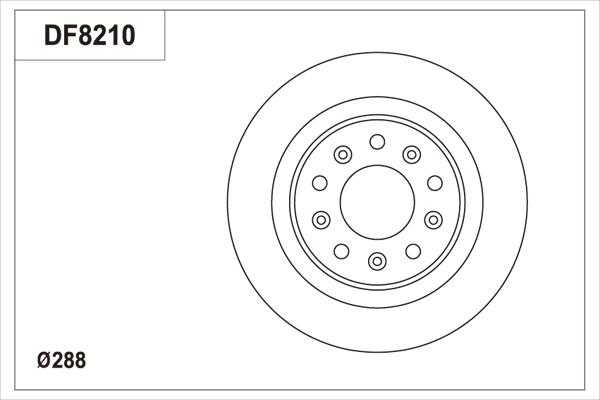 TRW DF8210S - Brake Disc autospares.lv