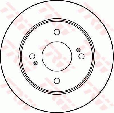 TRW DF3018 - Brake Disc autospares.lv