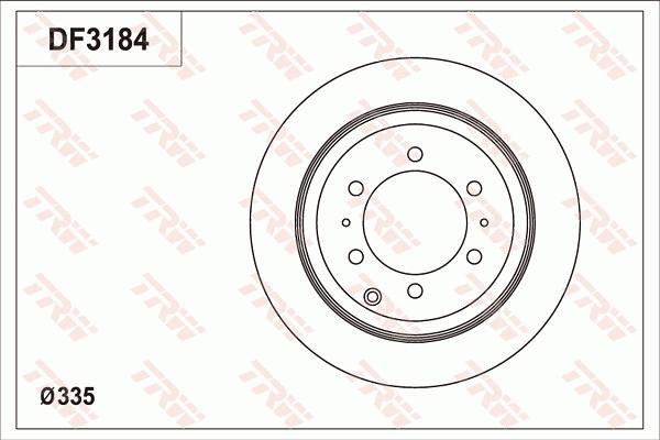 TRW DF3184 - Brake Disc autospares.lv