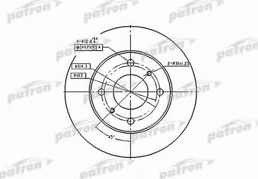 TRW DF2591BP - Brake Disc autospares.lv