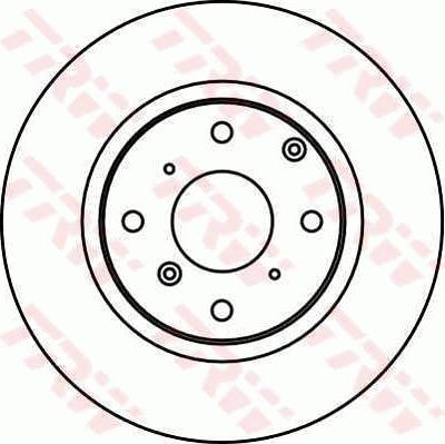 TRW DF2573 - Brake Disc autospares.lv