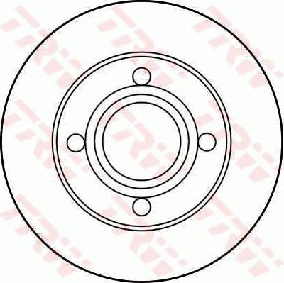 TRW DF2667 - Brake Disc autospares.lv