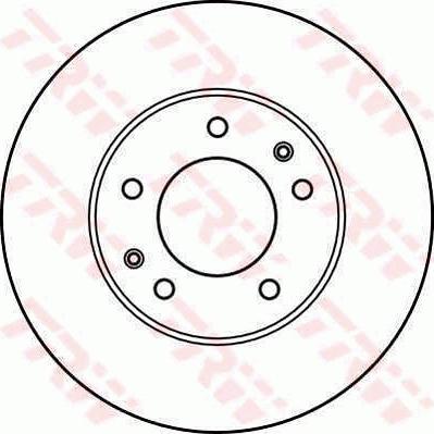 TRW DF2606 - Brake Disc autospares.lv