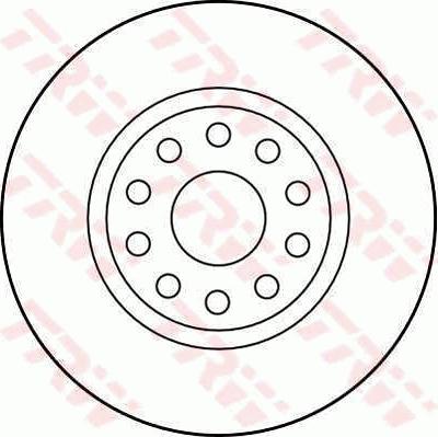 TRW DF2761 - Brake Disc autospares.lv