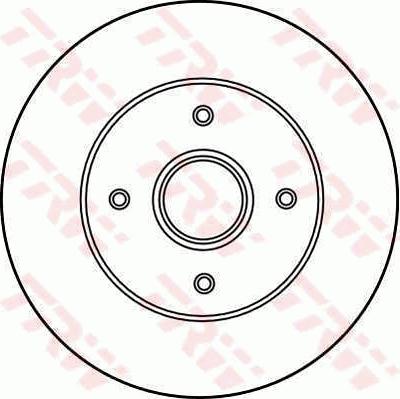 TRW DF2708 - Brake Disc autospares.lv