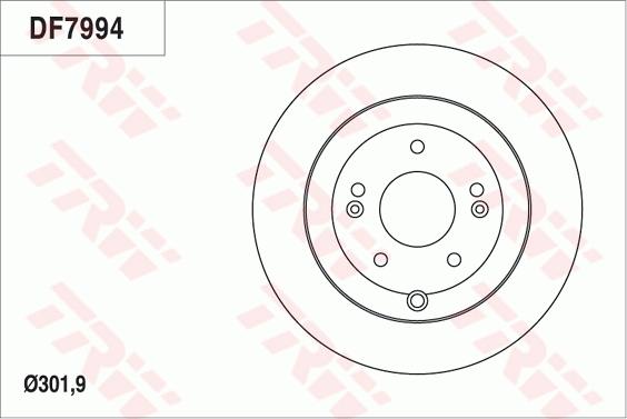 TRW DF7994 - Brake Disc autospares.lv