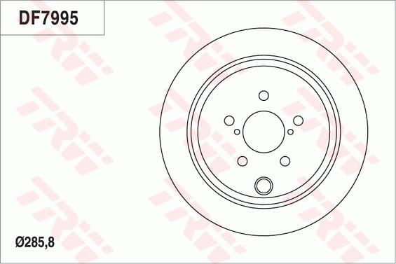 TRW DF7995 - Brake Disc autospares.lv