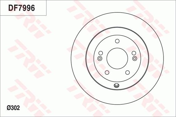 TRW DF7996 - Brake Disc autospares.lv