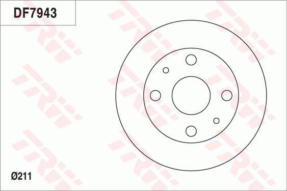 TRW DF7943 - Brake Disc autospares.lv