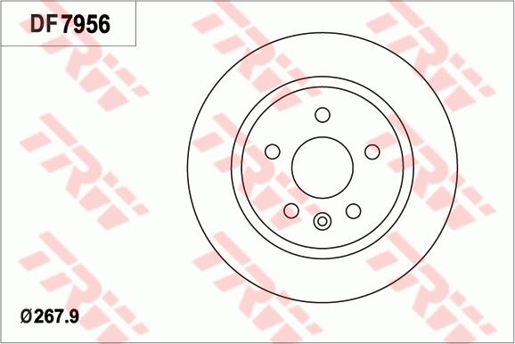 TRW DF7956 - Brake Disc autospares.lv