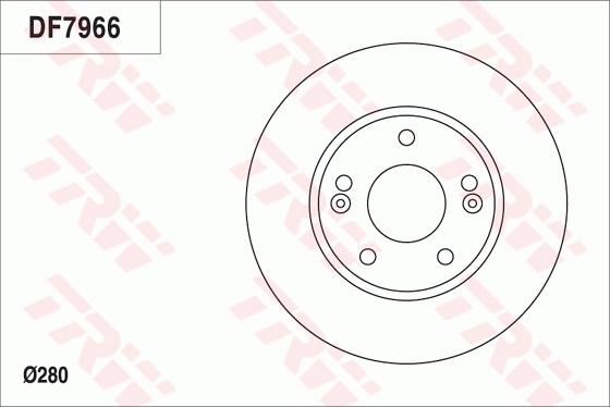 TRW DF7966 - Brake Disc autospares.lv