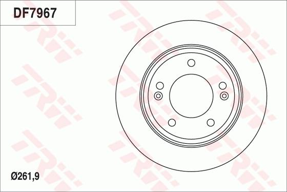 TRW DF7967 - Brake Disc autospares.lv