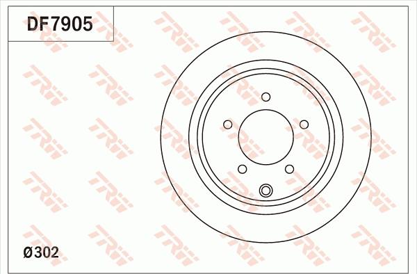 TRW DF7905 - Brake Disc autospares.lv