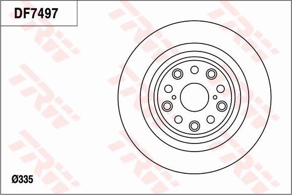 TRW DF7497S - Brake Disc autospares.lv