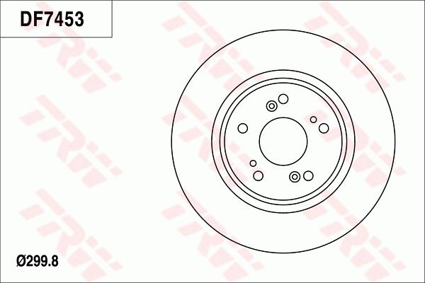 TRW DF7453 - Brake Disc autospares.lv