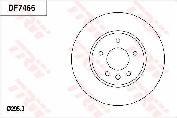 TRW DF7466 - Brake Disc autospares.lv