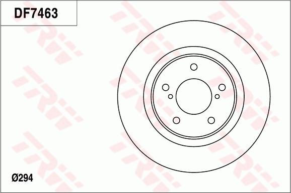 TRW DF7463 - Brake Disc autospares.lv