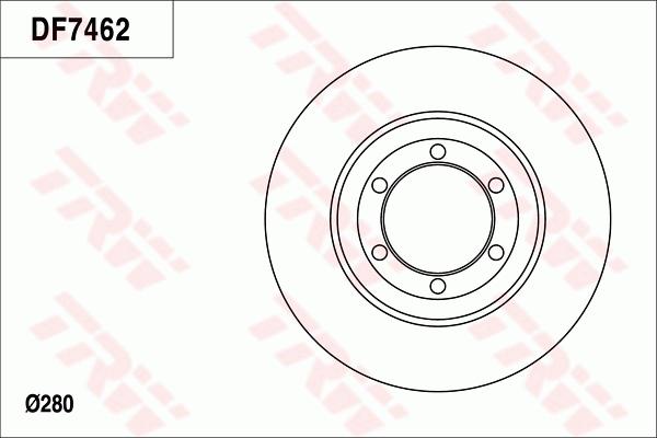 TRW DF7462 - Brake Disc autospares.lv