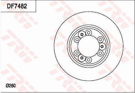 TRW DF7482 - Brake Disc autospares.lv