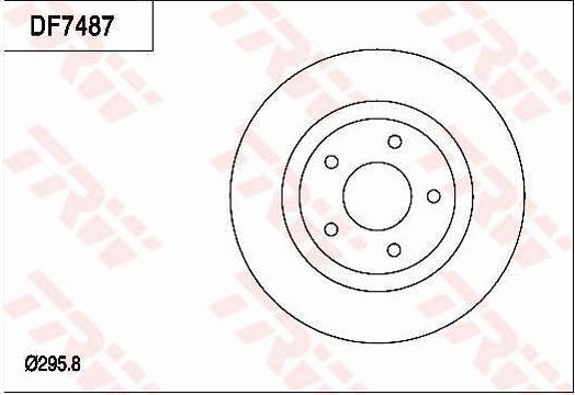 TRW DF7487 - Brake Disc autospares.lv