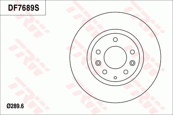 TRW DF7689 - Brake Disc autospares.lv