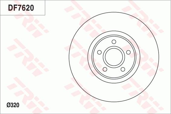 TRW DF7620 - Brake Disc autospares.lv