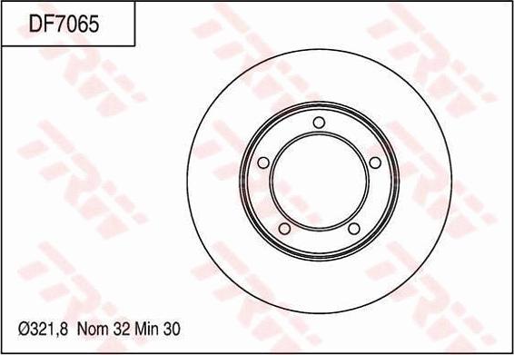 TRW DF7065 - Brake Disc autospares.lv