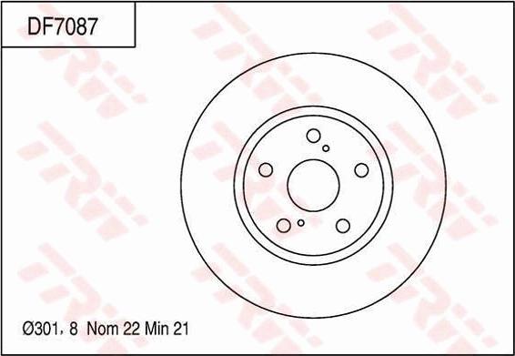 Quinton Hazell HP57327 - Brake Disc autospares.lv