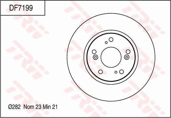 TRW DF7199 - Brake Disc autospares.lv