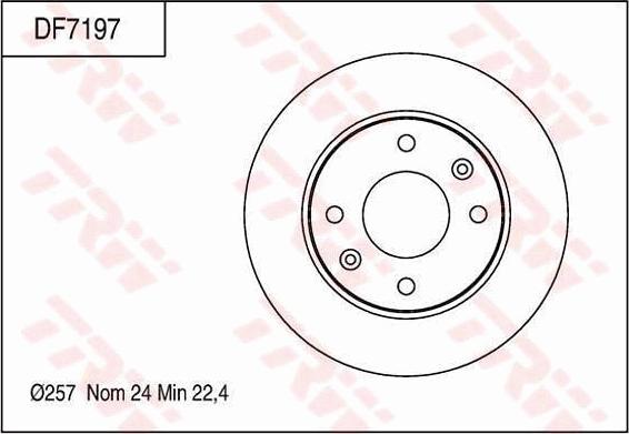 TRW DF7197 - Brake Disc autospares.lv