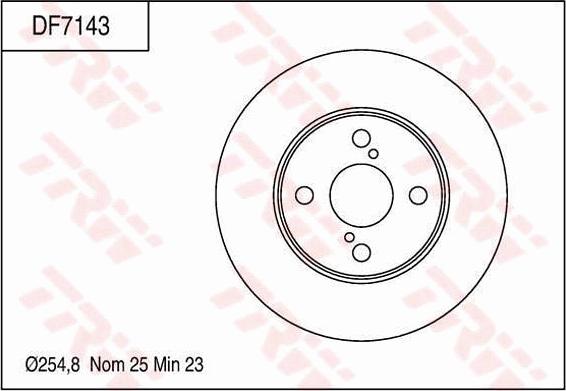 TRW DF7143 - Brake Disc autospares.lv