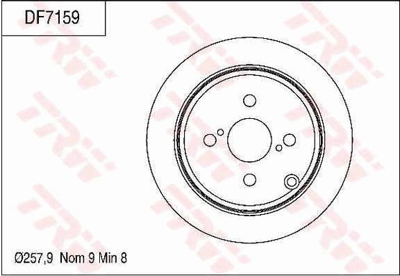 TRW DF7159 - Brake Disc autospares.lv