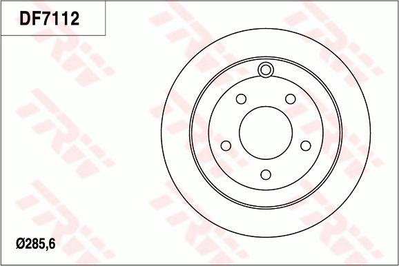 TRW DF7112 - Brake Disc autospares.lv