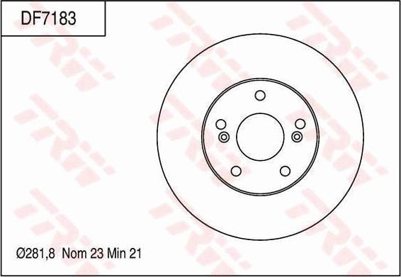 TRW DF7183 - Brake Disc autospares.lv