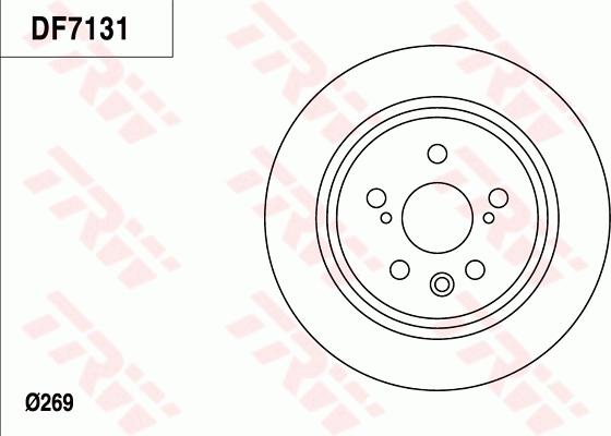 TRW DF7131 - Brake Disc autospares.lv