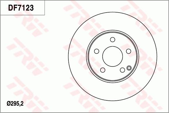 TRW DF7123 - Brake Disc autospares.lv