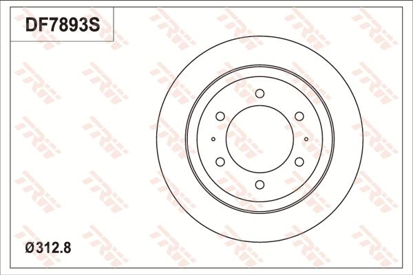 TRW DF7893 - Brake Disc autospares.lv