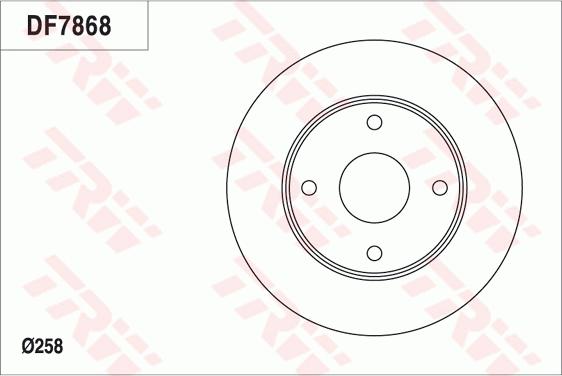 TRW DF7868 - Brake Disc autospares.lv