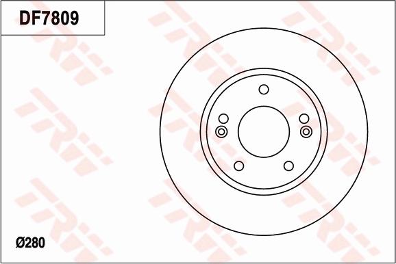 TRW DF7809 - Brake Disc autospares.lv